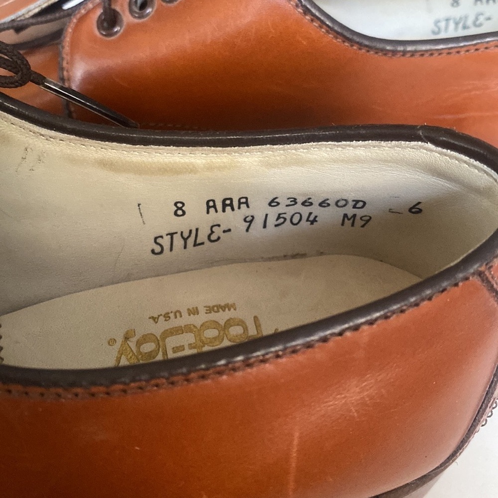 Vintage FootJoy 21st Century Tassel Golf Spikes Brown Shoes size 8 - Picture 6 of 7
